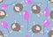 Cartoon farms animals seamless sleeping sheep pattern for wrapping paper and fabrics and linens and kindergarten