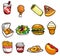 Cartoon fast food icon