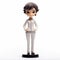 Cartoon Female Anime Character Figurine In Gene Luen Yang Style