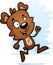 Cartoon Female Bear Running