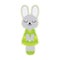 cartoon female bunny with cute and beautiful costumes. Cartoon drawings suitable for children\\\'s equipment