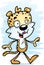 Cartoon Female Leopard Walking