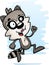 Cartoon Female Raccoon Running