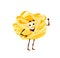 Cartoon fettuccine pasta character comical cuisine