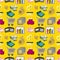 Cartoon Finance & Money seamless pattern