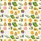 Cartoon Finance & Money seamless pattern