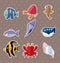 Cartoon fish stickers