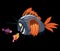 Cartoon fishes characters