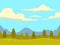 Cartoon flat seamless landscape