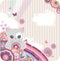 Cartoon floral background