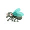 Cartoon fly, wild flying creature vector icon