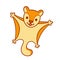 Cartoon flying squirrel