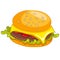 Cartoon Food Hamburger