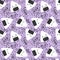 Cartoon food seamless kawaii onigiri pattern for wrapping paper and fabrics and linens and kids clothes print