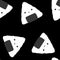 Cartoon food seamless kawaii onigiri pattern for wrapping paper and fabrics and linens and kids clothes print