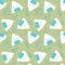 Cartoon food seamless kawaii onigiri pattern for wrapping paper and fabrics and linens and kids clothes print