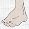Cartoon foot
