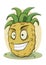 cartoon fresh pineapple character