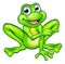 Cartoon Frog Pointing