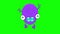 Cartoon funny animation character on isolated background. Cute monster.