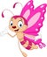 Cartoon funny butterfly