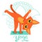 Cartoon Funny Cat Icons Doing Yoga Position. Yoga Cat Pose. Yoga Cat Vector. Yoga Cat Meme.