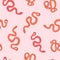 Cartoon funny colorful snakes seamless pattern. Animal print background