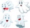 Cartoon funny ghost collection set