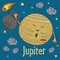 Cartoon funny Jupiter