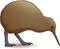 Cartoon funny kiwi bird