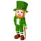 Cartoon funny leprechaun