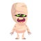 Cartoon funny mummy. Vector illustration of mummy monster for Halloween isolated