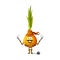 Cartoon funny onion pirate, corsair vegetable