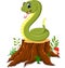 Cartoon funny snake