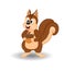 Cartoon funny squirrel