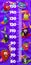 Cartoon funny wizards berries, kids height chart