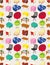 Cartoon Furniture seamless pattern