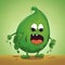 Cartoon gallbladder with bile duct