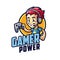 Cartoon Gamer Boy Mascot Logo