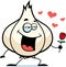 Cartoon Garlic Bulb in Love