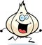 Cartoon Garlic Bulb Running