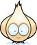 Cartoon Garlic Bulb Smiling