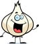 Cartoon Garlic Bulb Waving