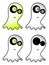 Cartoon ghost vector