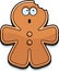 Cartoon Gingerbread Man Bite