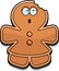 Cartoon Gingerbread Woman Bite