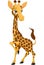 Cartoon giraffe posing