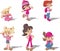 Cartoon girls.