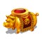 Cartoon golden achievement, Chinese Pig figurine.