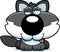 Cartoon Goofy Wolf Pup